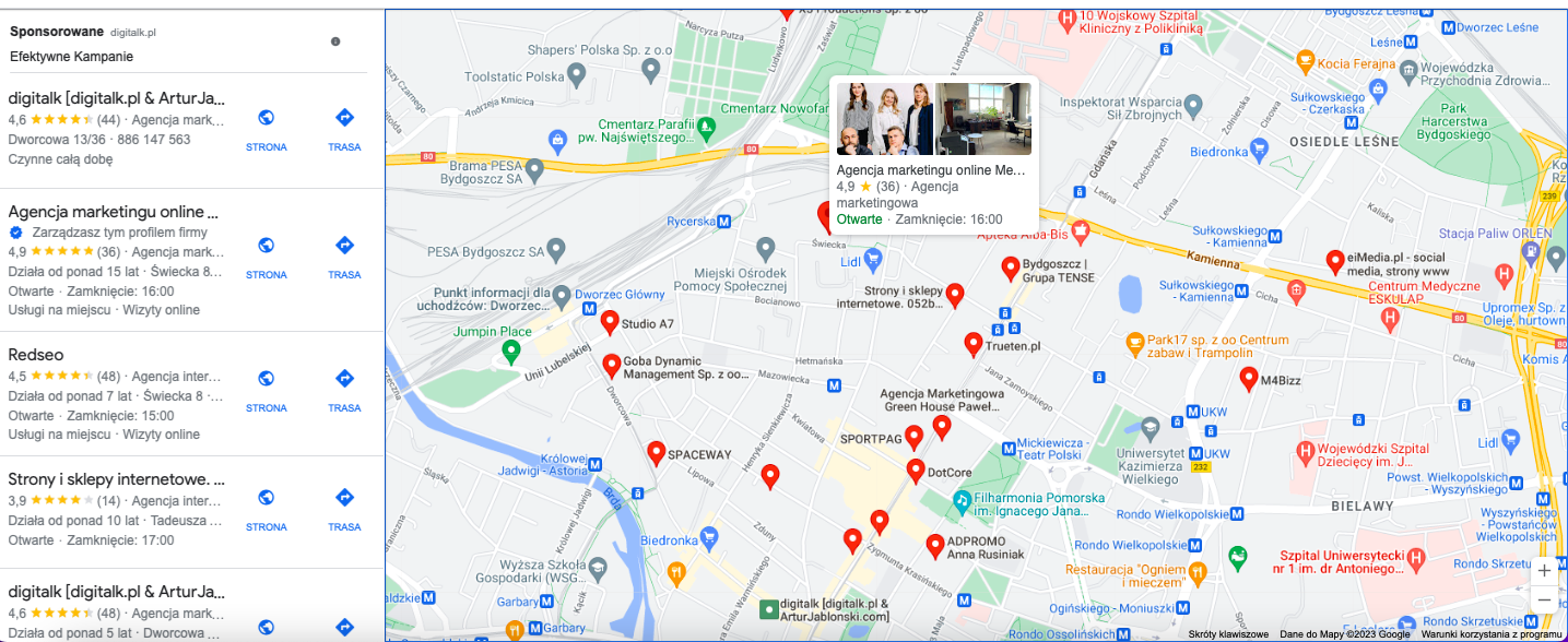 Wizytówka w Google Maps – jak poprawić pozycję firmy?